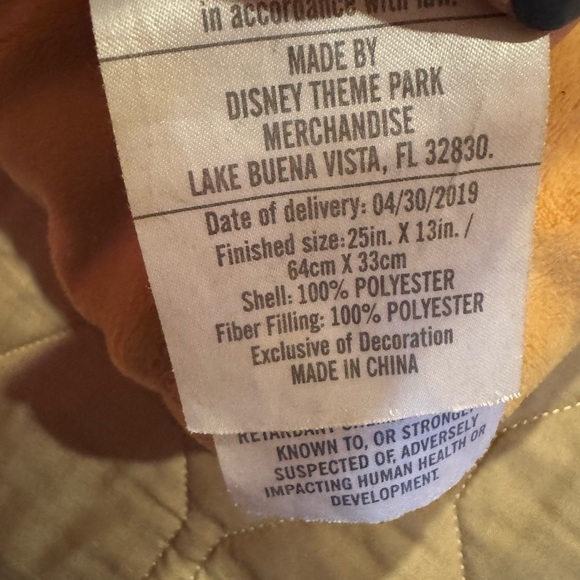 Disney Parks Plush Pillow - Mickey Mouse Pizza - 23" EUC - Picture 5 of 11